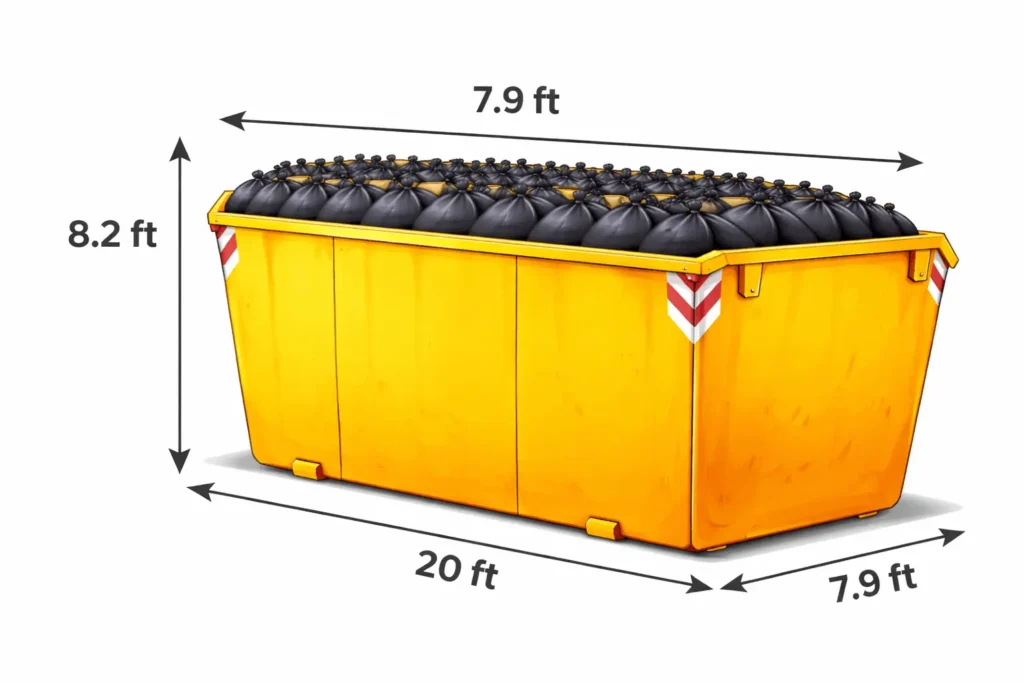 40 yard skip roro roll on roll off