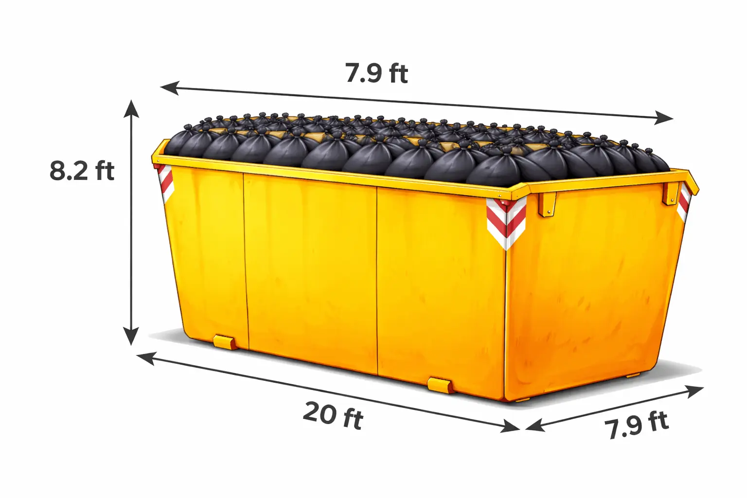 40 yard skip roro roll on roll off